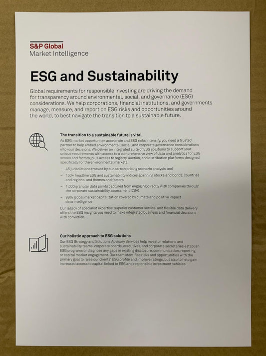 ESG and Sustainability