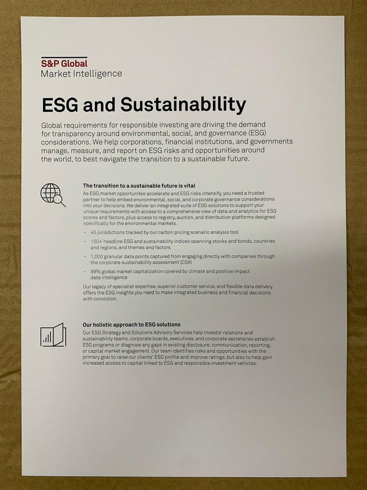 ESG and Sustainability