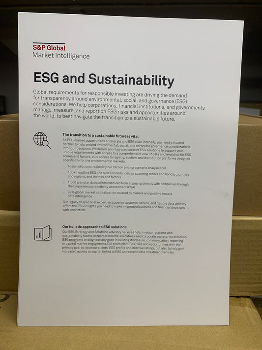 ESG And Sustainability Broucher