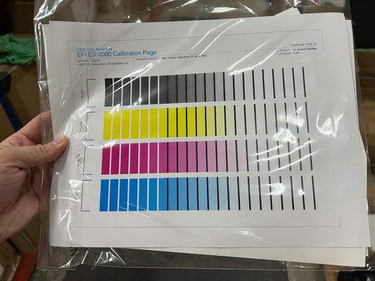 Fiery Calibrator EFI ES-2000 calibration page