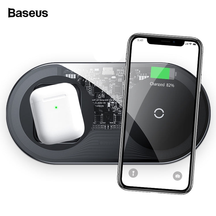 Baseus 2 in 1 Wireless Charger(SPG Logo)