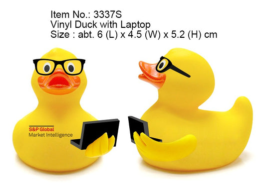 Rubber Duck 2022 (Yellow - Glasses & Laptop)(SPGMI Logo)