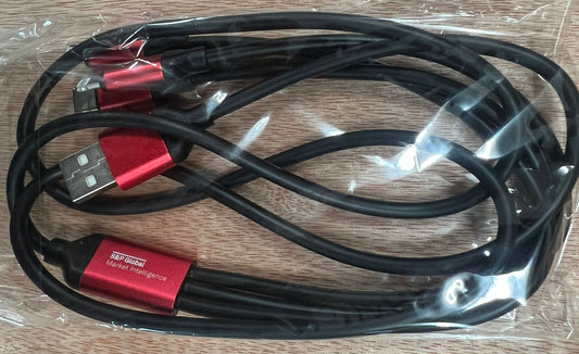 Multi-Cable Classic Charger Red/Black (SPGMI Logo)